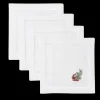 Henry Handwork Place Settings & Linens|Pine Bough Ribbon Cocktail Napkin Set