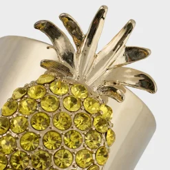 Joanna Buchanan Place Settings & Linens|Pineapple Napkin Rings in Yellow, Set of Two