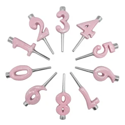 Mariposa Candles|Pink Candle Number Holder Set
