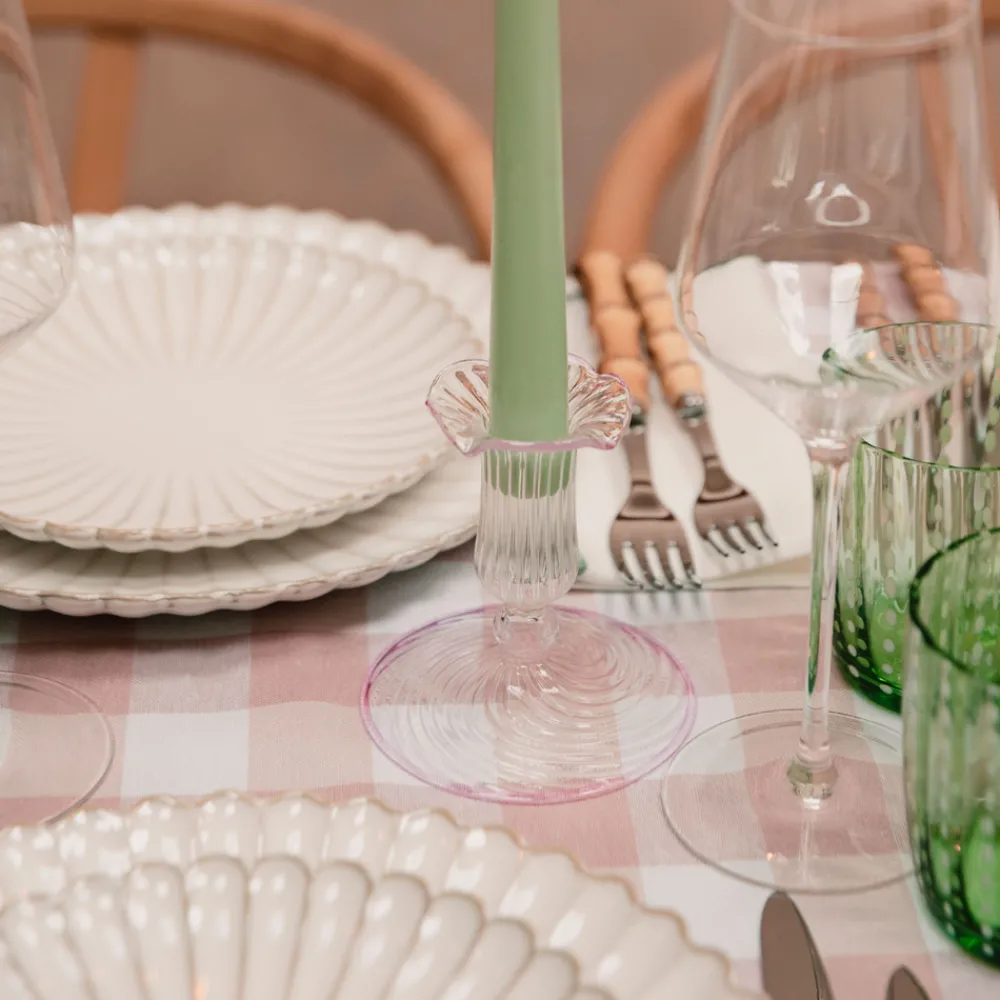 Maison Margaux Candles|Pink Isla Candleholder, Set of 2