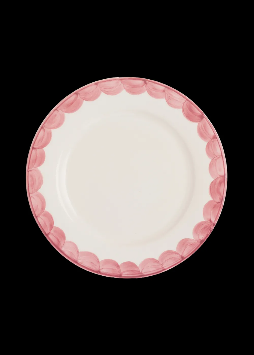 Late Afternoon Dinnerware|Pink Scallop Dinner Plate