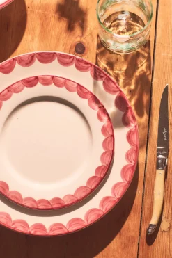 Late Afternoon Dinnerware|Pink Scallop Side Plate