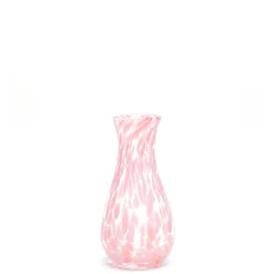 Paul Arnhold Glass Décor|Glassware|Pink Transparent Spotted Bud Vase