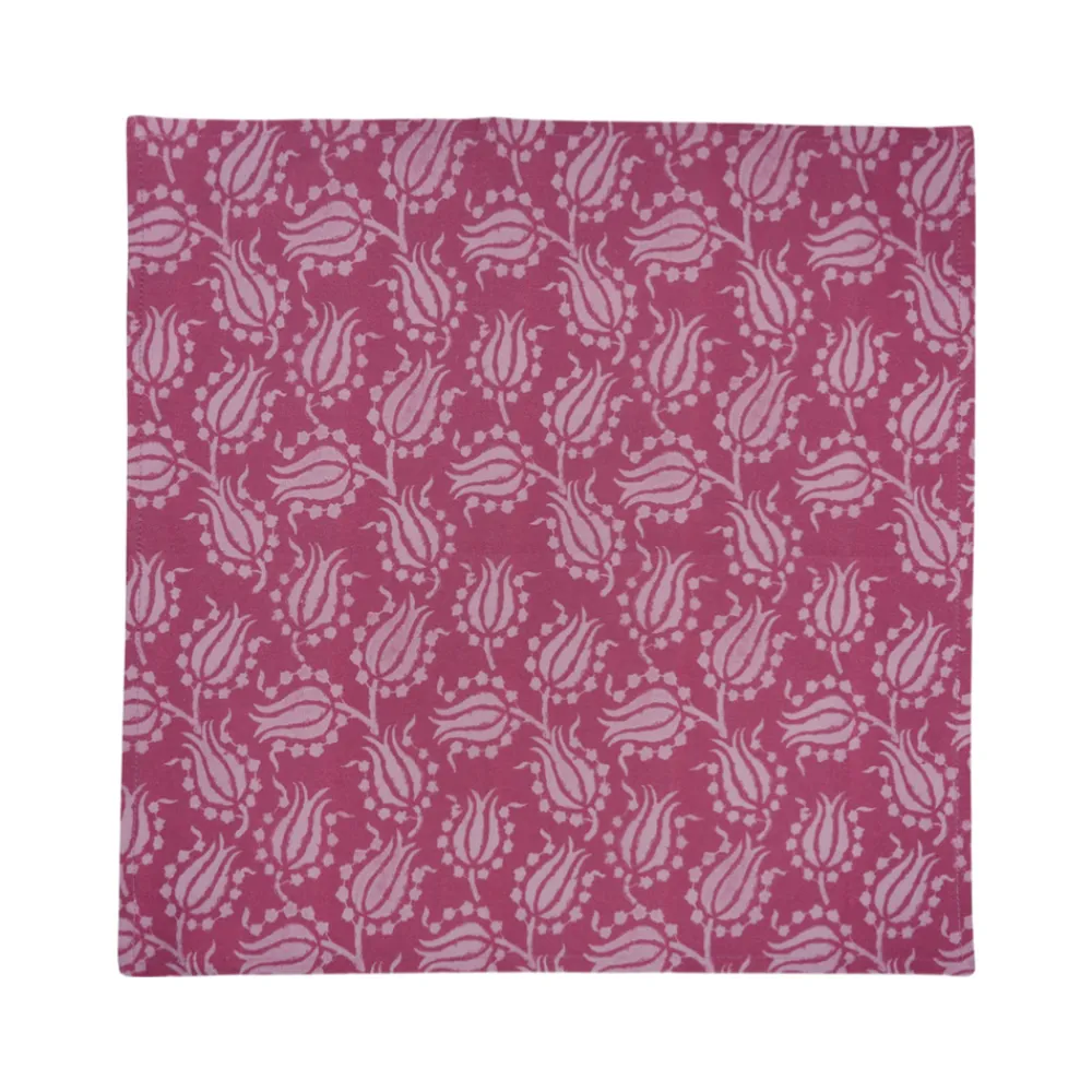 Carolina Irving and Daughters Place Settings & Linens|Pink Tulip Napkins, Set of 4