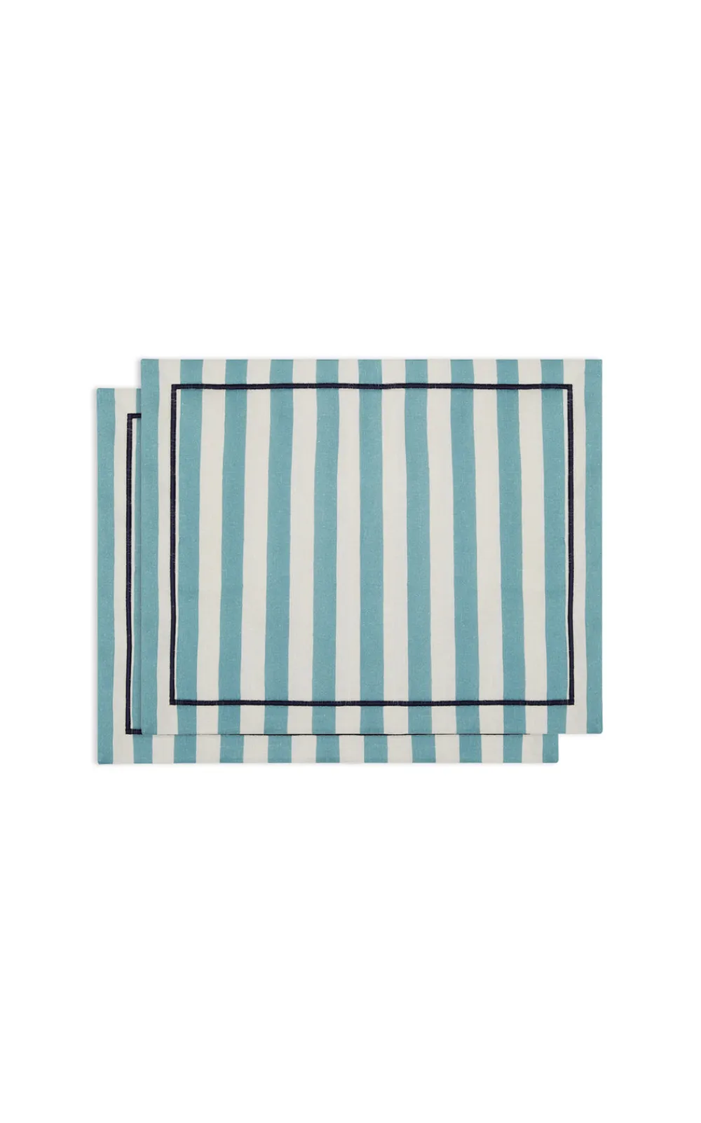 La DoubleJ Place Settings & Linens|Placemat in Riviera Celeste Sky Blue, Set of 2
