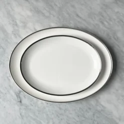 Twig NY Dinnerware|Platinum Edge Oval Platter
