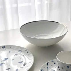 Twig NY Dinnerware|Platinum Edge Serving Bowl