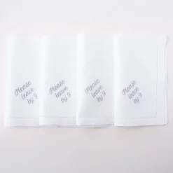 No Reservations Place Settings & Linens|Please Leave by 9 Dinner Napkins, Set of 12
