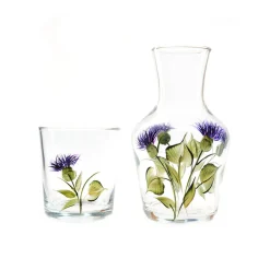 Petra Palumbo Glassware|Plume Thistle Carafe And Tumbler