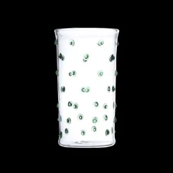 Issy Granger Glassware|Pom Highball Glass in Green