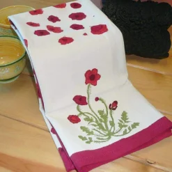 Couleur Nature Place Settings & Linens|Poppies Tea Towels, Set of 3