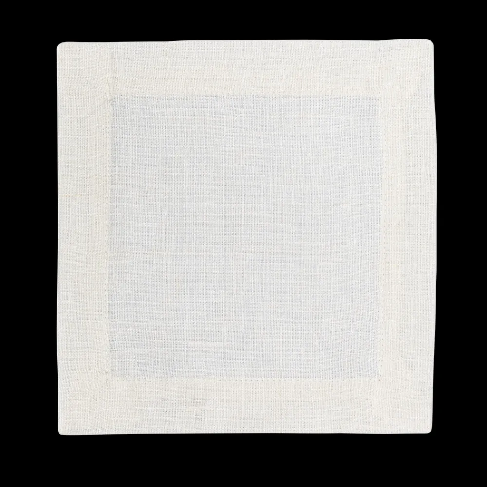 Henry Handwork Place Settings & Linens|Prism Oyster Cocktail Napkin in Linen