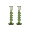 Juliska Candles|Provence 7" Candlestick, Set of 2 in Basil