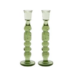 Juliska Candles|Provence 9" Candlestick, Set of 2 in Basil