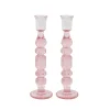 Juliska Candles|Provence 9" Candlestick, Set of 2 in Blush