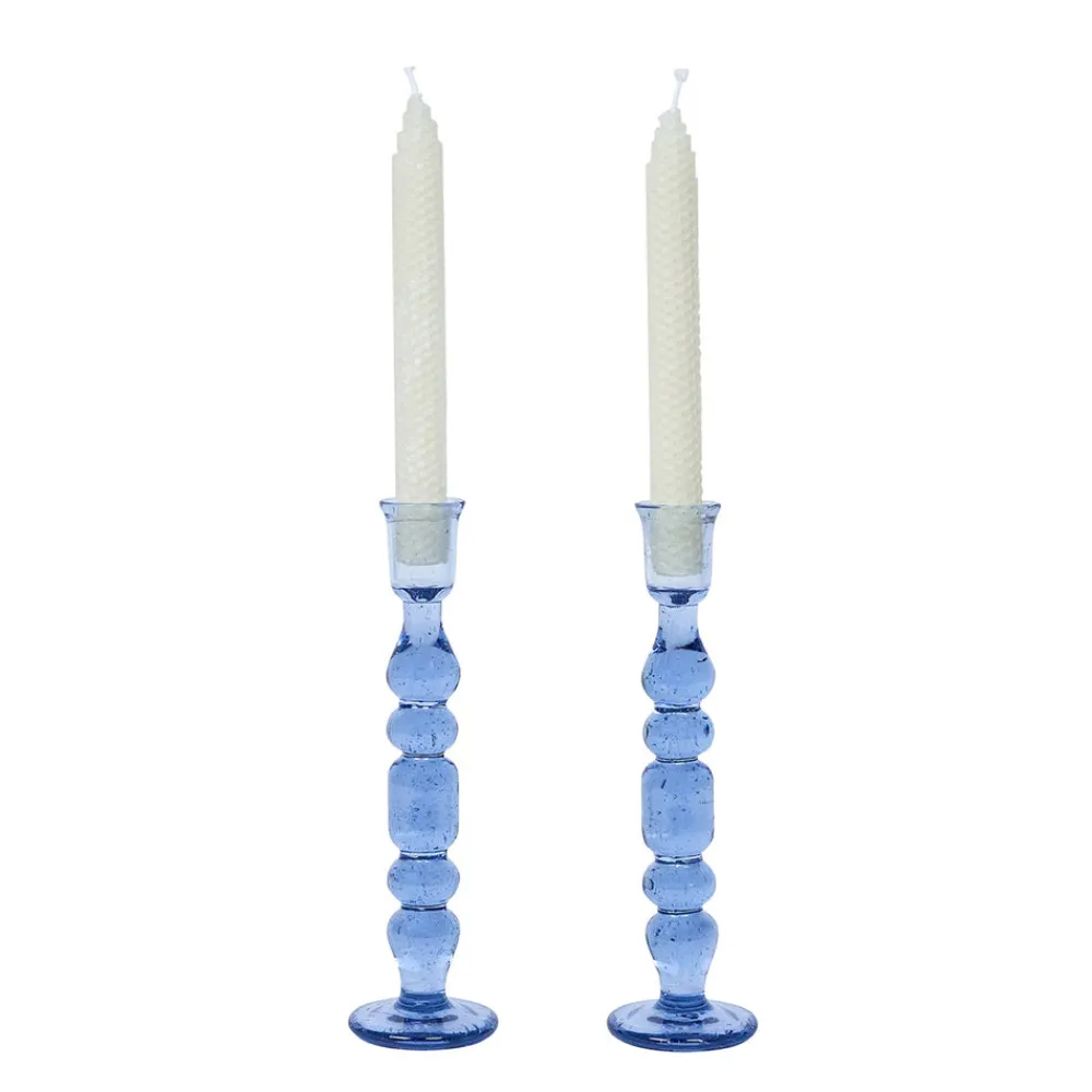 Juliska Candles|Provence 9" Candlestick, Set of 2 in Chambray