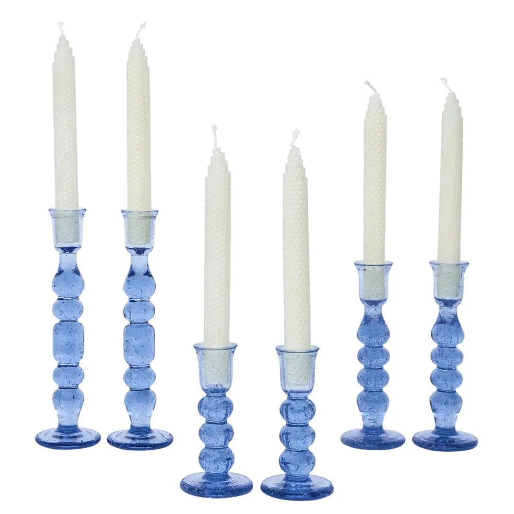 Juliska Candles|Provence 9" Candlestick, Set of 2 in Chambray