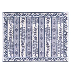 Couleur Nature Place Settings & Linens|Provence Avignon Mats in Blue & Marine, Set of 6