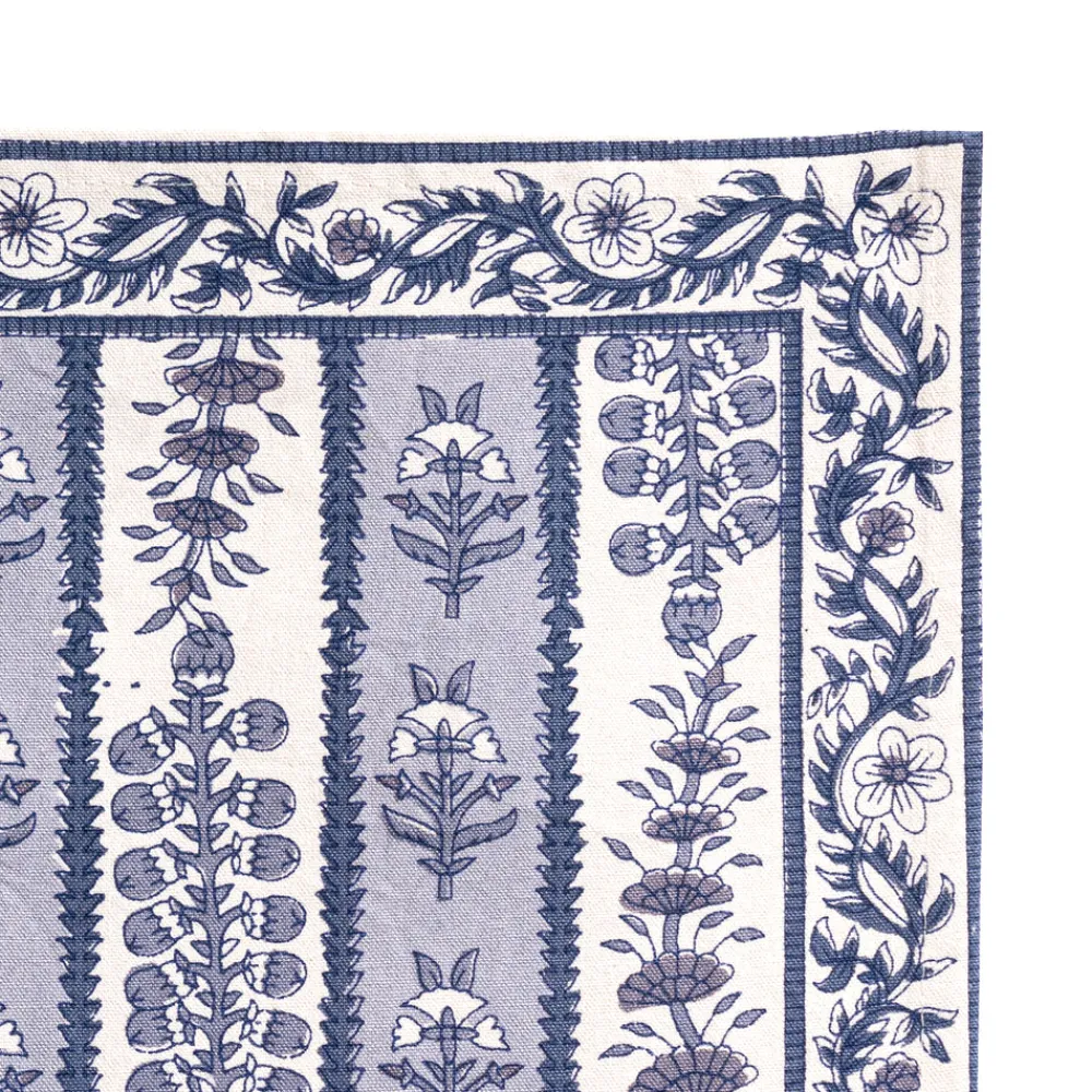 Couleur Nature Place Settings & Linens|Provence Avignon Mats in Blue & Marine, Set of 6