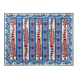 Couleur Nature Place Settings & Linens|Provence Avignon Mats in Red & Blue, Set of 6