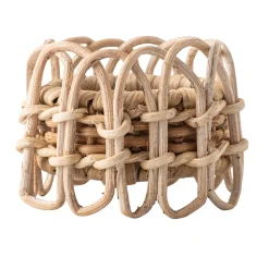 Juliska Wicker|Place Settings & Linens|Provence Rattan Whitewash Napkin Ring