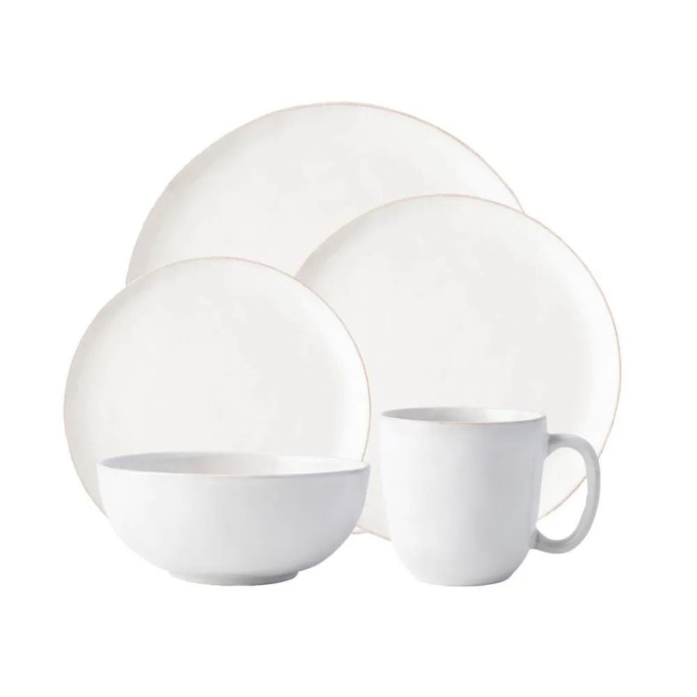 Juliska Dinnerware|Puro Coupe 5-Piece Place Setting in Whitewash