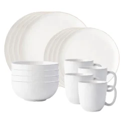 Juliska Dinnerware|Puro Coupe 16-Piece Place Setting in Whitewash