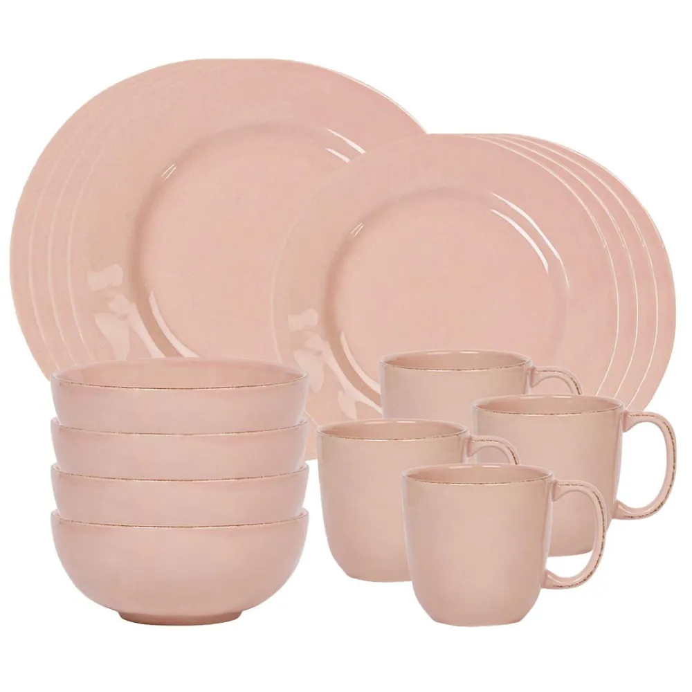 Juliska Dinnerware|Puro 16-Piece Place Setting in Blush