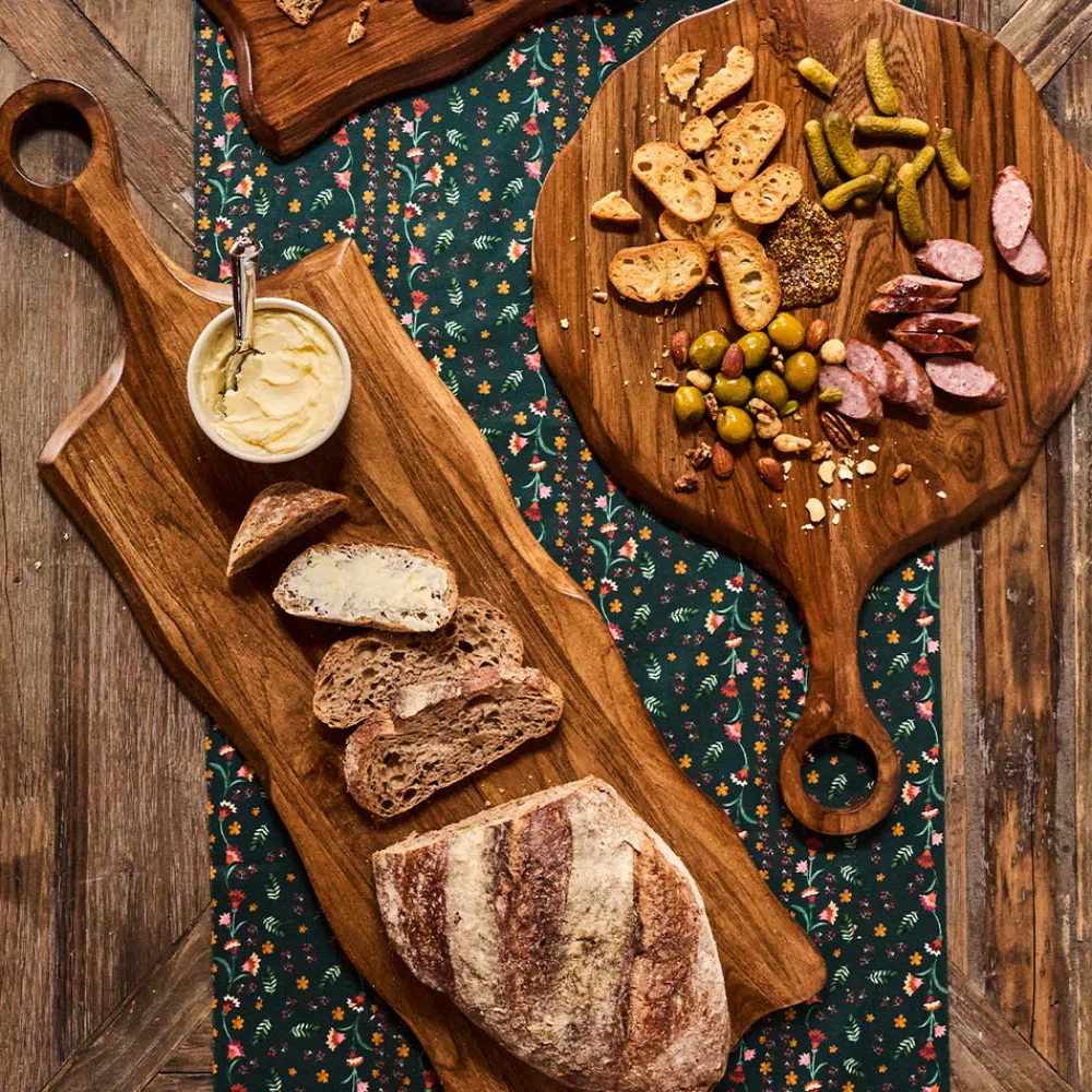 Juliska Dinnerware|Puro Round Serving Board in Teak