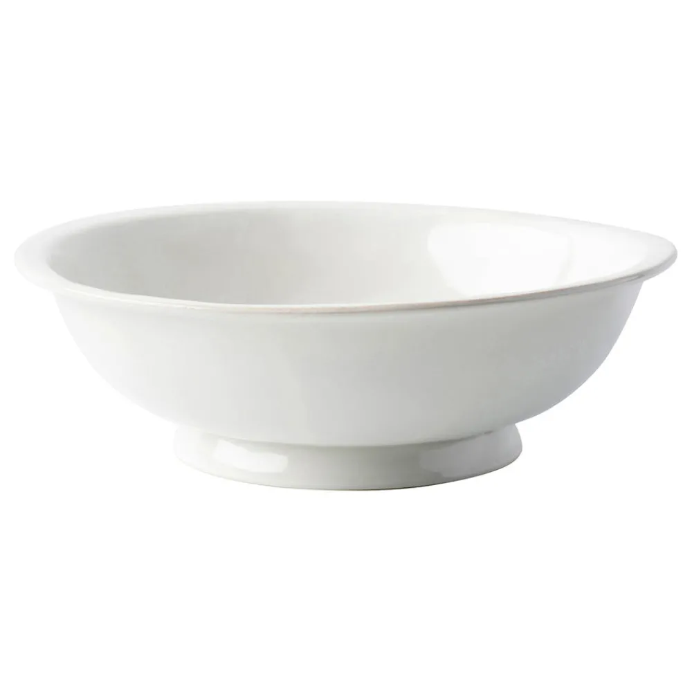 Juliska Dinnerware|Puro Whitewash Footed Fruit Bowl