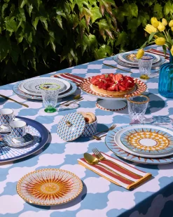 La DoubleJ Glassware|Quilted Glasses in Quilted Multicolor, Set of 4