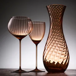 Caskata Glassware|Quinn Amber Carafe