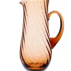 Caskata Glassware|Quinn Amber Pitcher