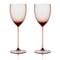 Caskata Glassware|Quinn Amber White Wine Glasses, Set of 2
