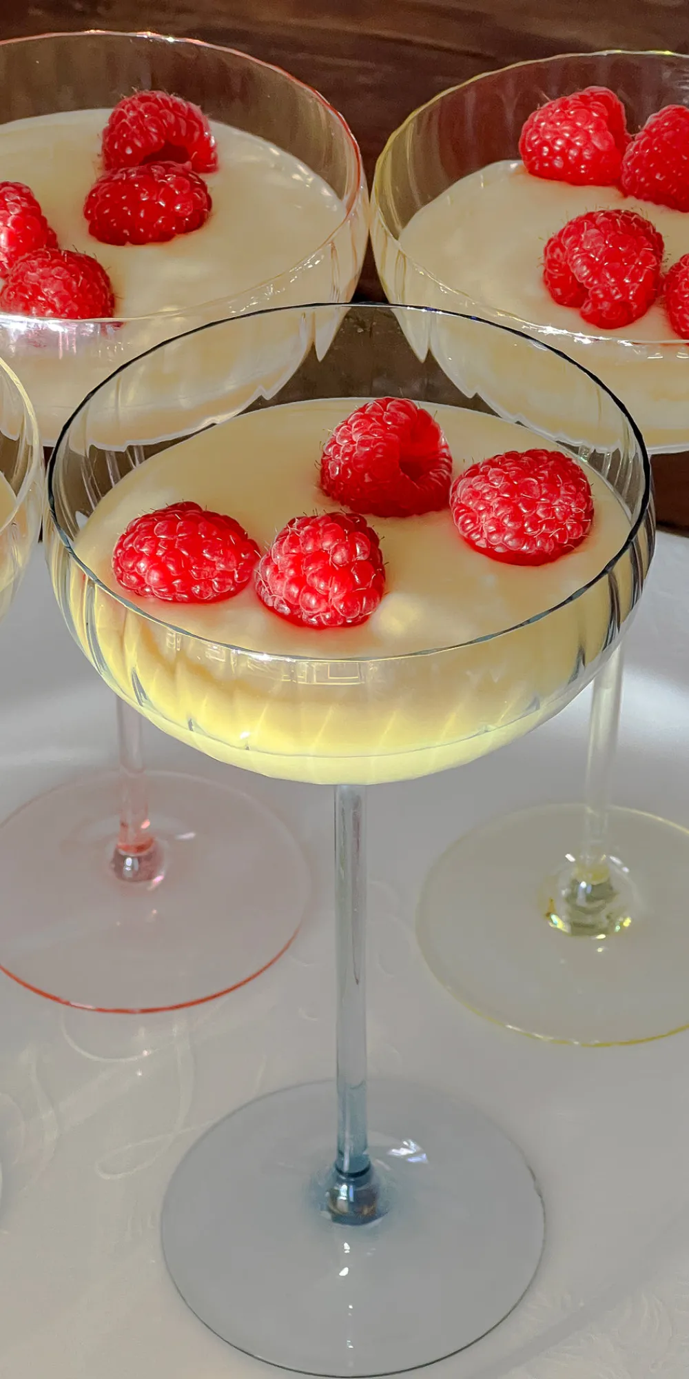 Caskata Glassware|Quinn Citrine Coupe Glasses, Set of 2