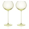 Caskata Glassware|Quinn Citrine Red Wine Glasses, Set of 2