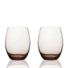 Caskata Glassware|Quinn Mocha Tumblers, Set of 2