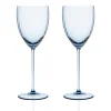 Caskata Glassware|Quinn Ocean White Wine Glasses, Set of 2