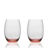 Caskata Glassware|Quinn Rose Tumblers, Set of 2