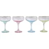 VIETRI Glassware|Rainbow Coupe Champagne Glass