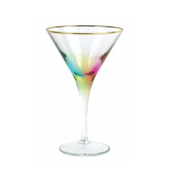 VIETRI Glassware|Rainbow Martini Glass