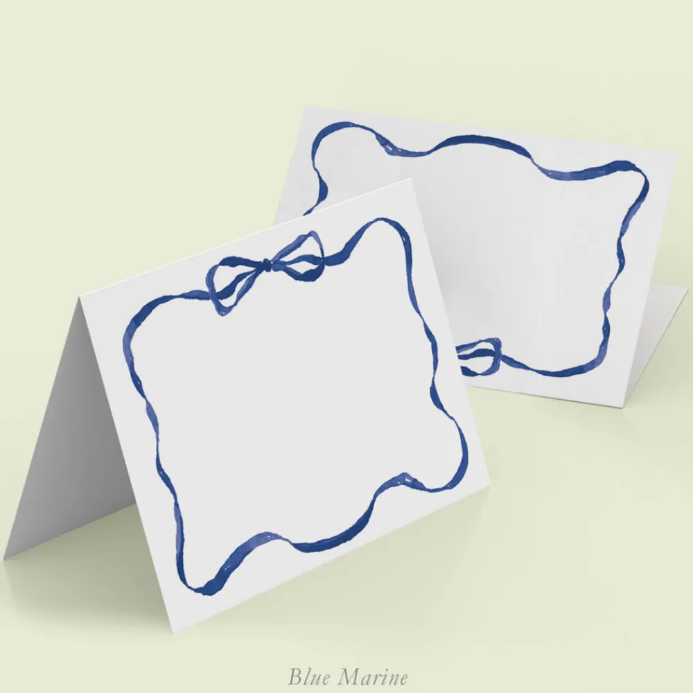 Clementina Sketchbook Place Settings & Linens|Rainbow Ribbon Place Cards, Set of 25