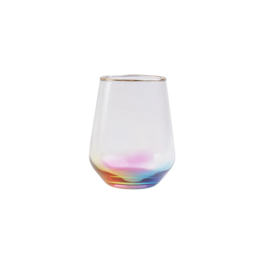 VIETRI Glassware|Rainbow Stemless Wine Glass