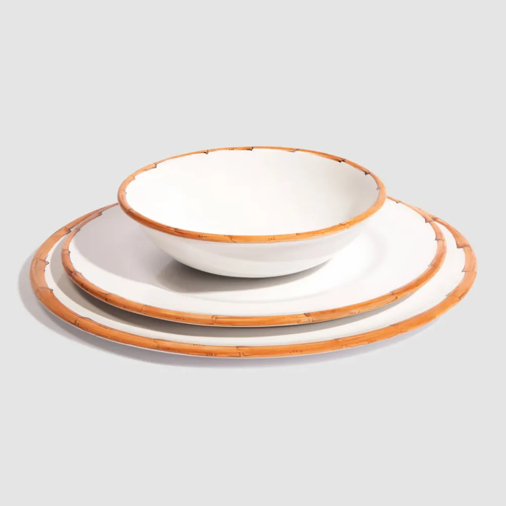 Z.d.G. Dinnerware|Ramatuelle Bamboo Dinner Plate, Natural