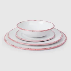 Z.d.G. Dinnerware|Ramatuelle Bamboo Large Dinner & Charger Plate in Rose