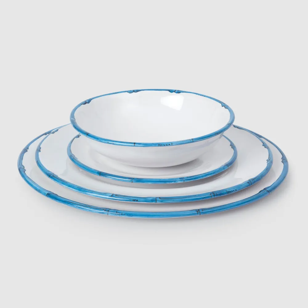 Z.d.G. Dinnerware|Ramatuelle Bamboo Side Plate in Blue