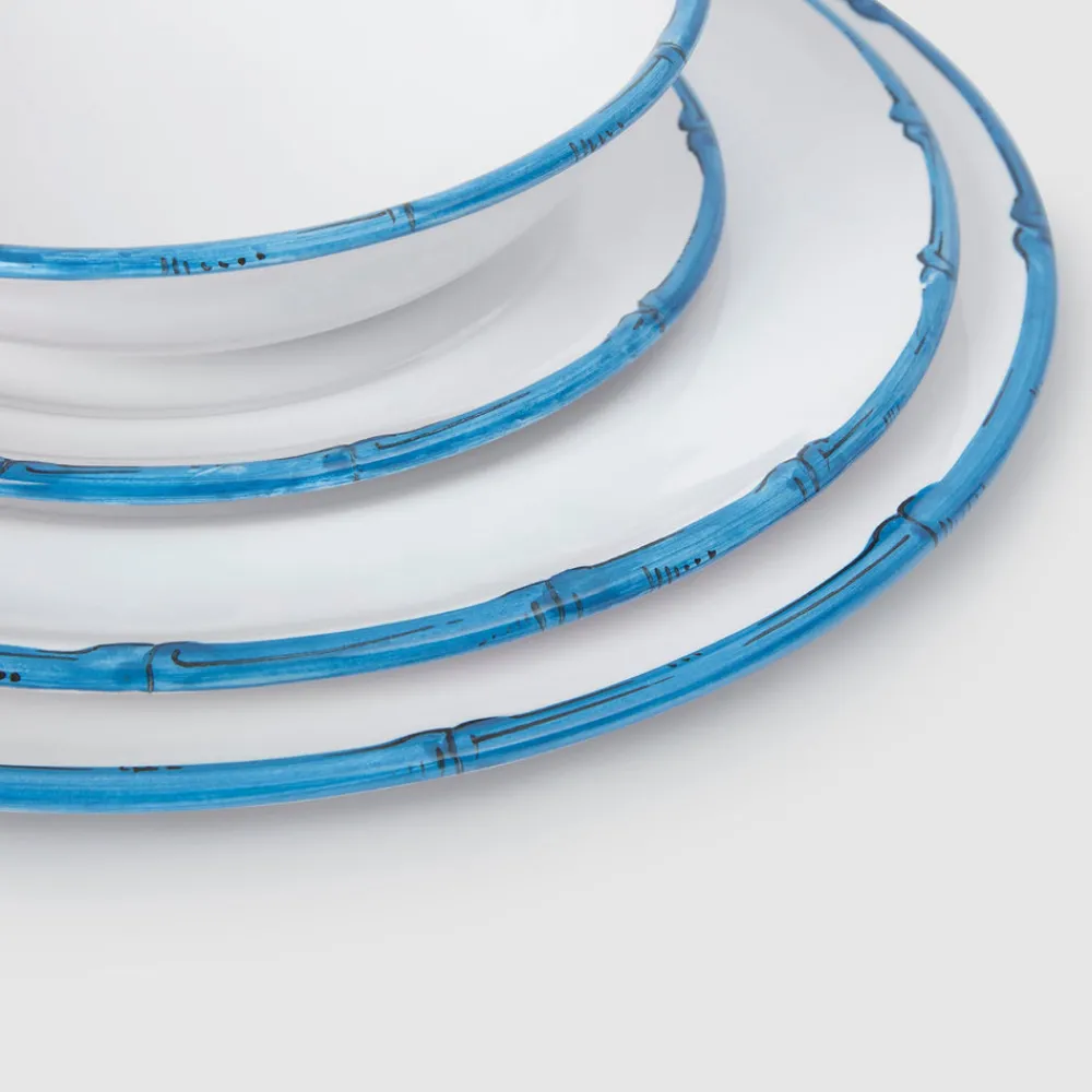 Z.d.G. Dinnerware|Ramatuelle Bamboo Side Plate in Blue