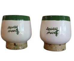 Caitlin Rounds Antiques Glassware|Ranch Style “Spicy Marg” Cups, Set of 2