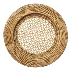 Rebecca Udall Wicker|Dinnerware|Rattan Charger Plate