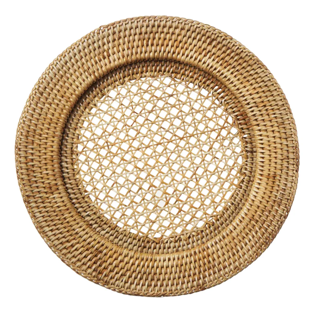 Rebecca Udall Wicker|Dinnerware|Rattan Charger Plate